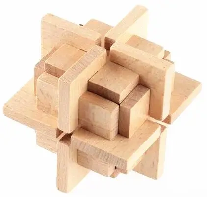 2017 New Wooden Puzzle Mind Brain Teasers Wood Burr Interlocking Puzzles Game for Adults Kids