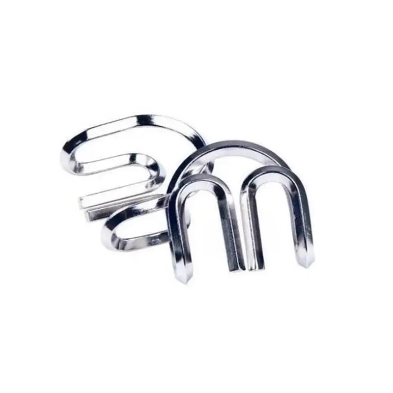 Classic Metal Brain Teasers Lock Ring Puzzle Magic Wire Rope Puzzles Game for Adults Kids