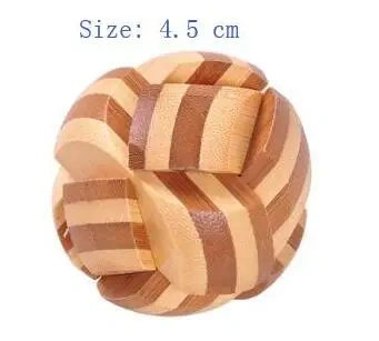 Classic Wooden Brain Teaser Wood Burr Puzzles Game for Adults Kids