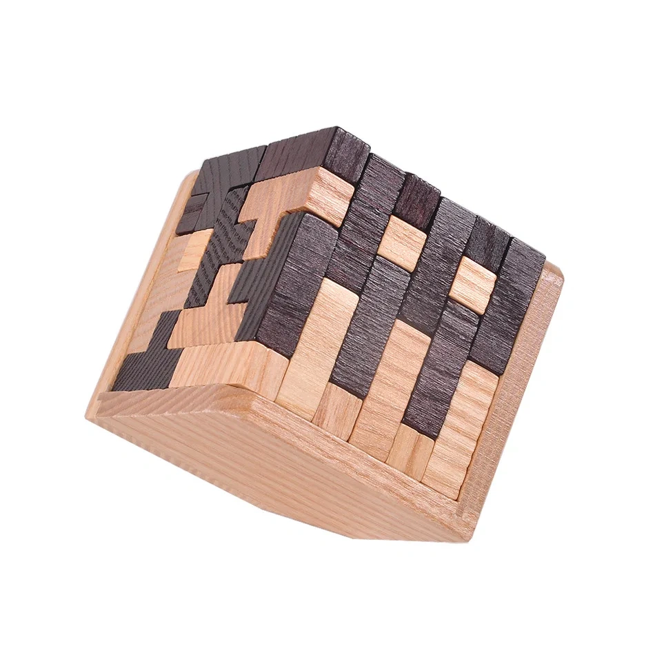 Classic 3D Wooden Brain Teasers Puzzles Game