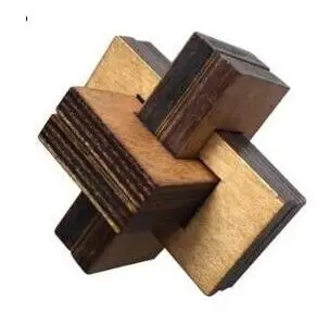 Classic Wooden Puzzle Mind Brain Teasers Burr Interlocking Puzzles Game Toys for Adults Children