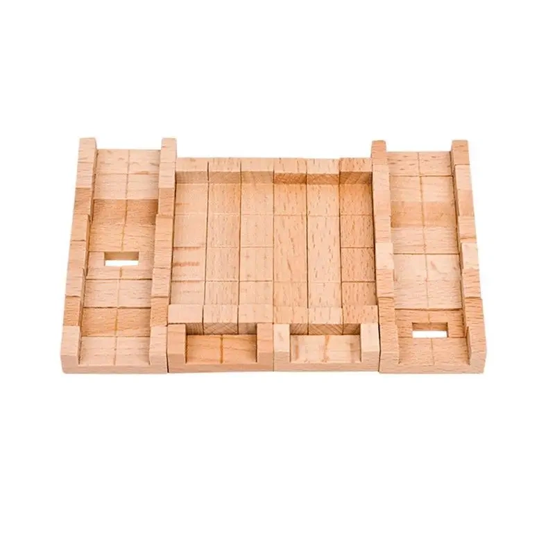 3PCS/Set Classic 3D Wooden Puzzles Interlocking Burr Brain Teasers Game for Adults Children Kids