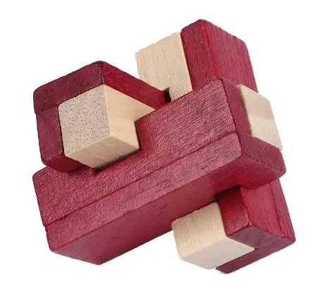 Classic Wooden Brain Teaser Wood Burr Puzzles Game for Adults Kids