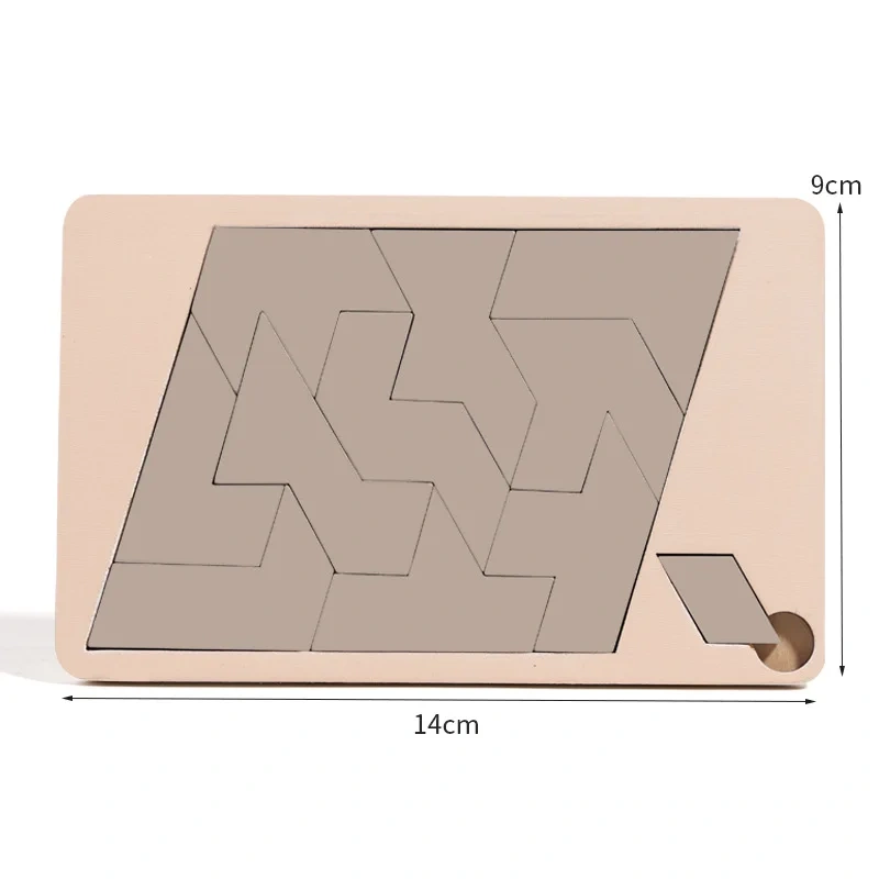 Wooden Board Puzzle Kids Educational Math Tangram Puzzles Game Toys for Adults Children
