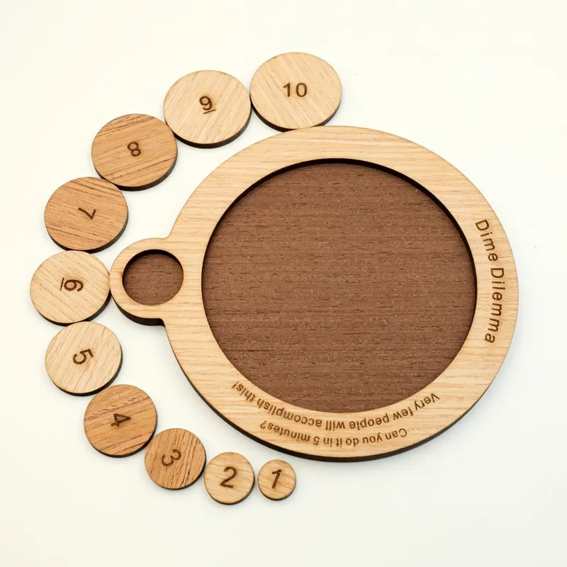 Challenging Intelligence Wooden Brain Teasers Puzzles Board Game