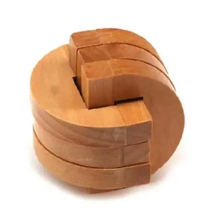 Classic Wooden Brain Teaser Wood Burr Puzzles Game for Adults Kids
