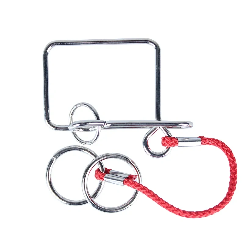 Classic Intelligence Metal Wire Puzzle Baffling Brain Teaser Magic Rings Puzzles Game for Adults Children