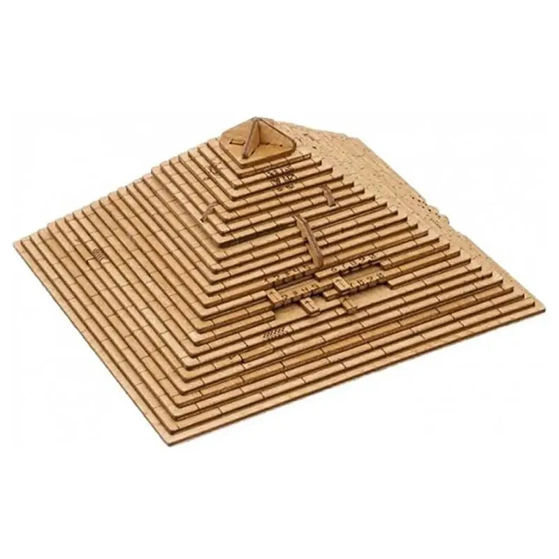 Gruelling Pyramid Wooden Puzzle Brain Teaser Secret Box Puzzles Game Gift for Adults Children