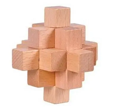 Classic Wooden Puzzle Mind Brain Teasers Burr Interlocking Puzzles Game Toys for Adults Children