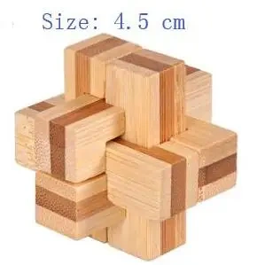 Classic Wooden Brain Teaser Wood Burr Puzzles Game for Adults Kids