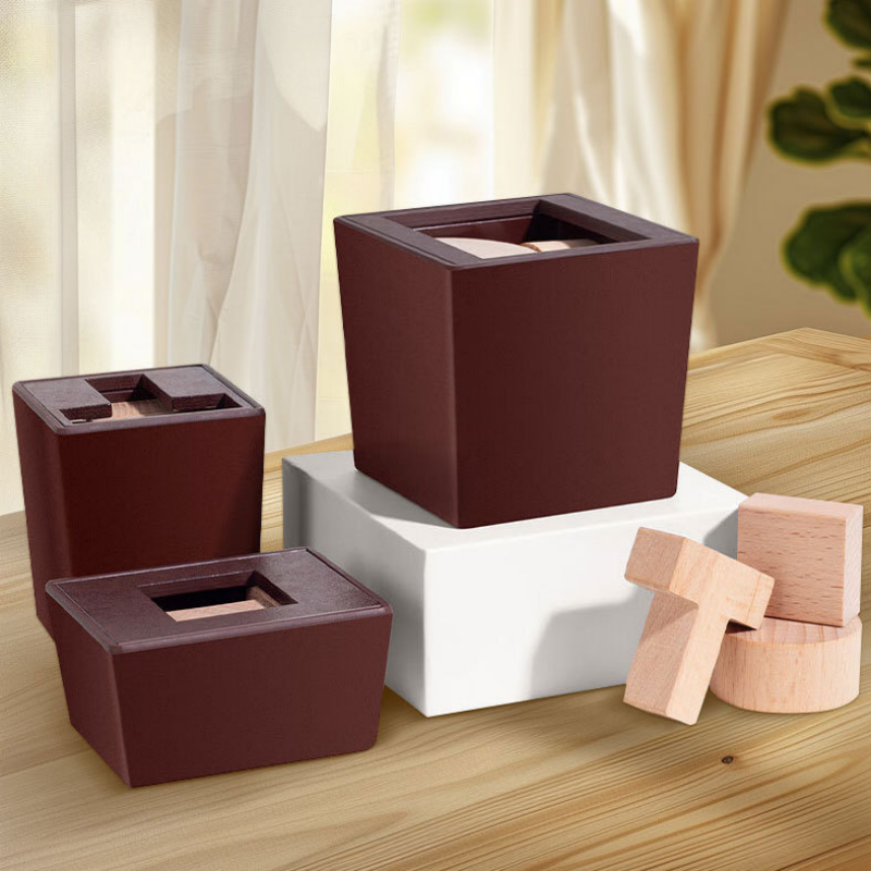 Challenging Six T Logic 3D Mind Box Brain Teasers Wooden Puzzles Game
