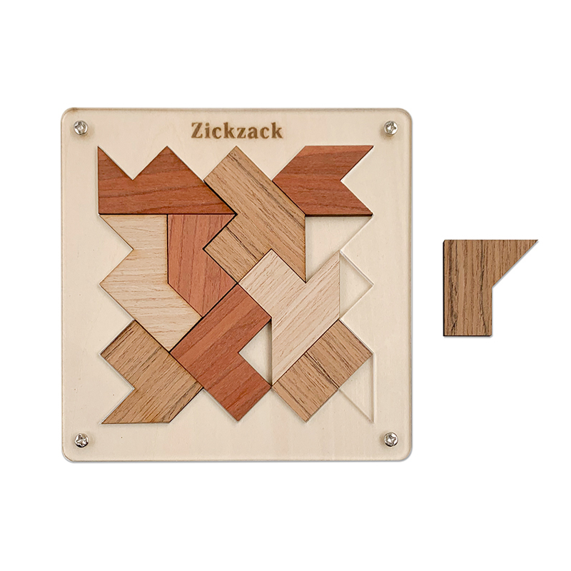 Zickzack Puzzle Logic IQ Wooden Brain Teasers Mind Puzzles Game