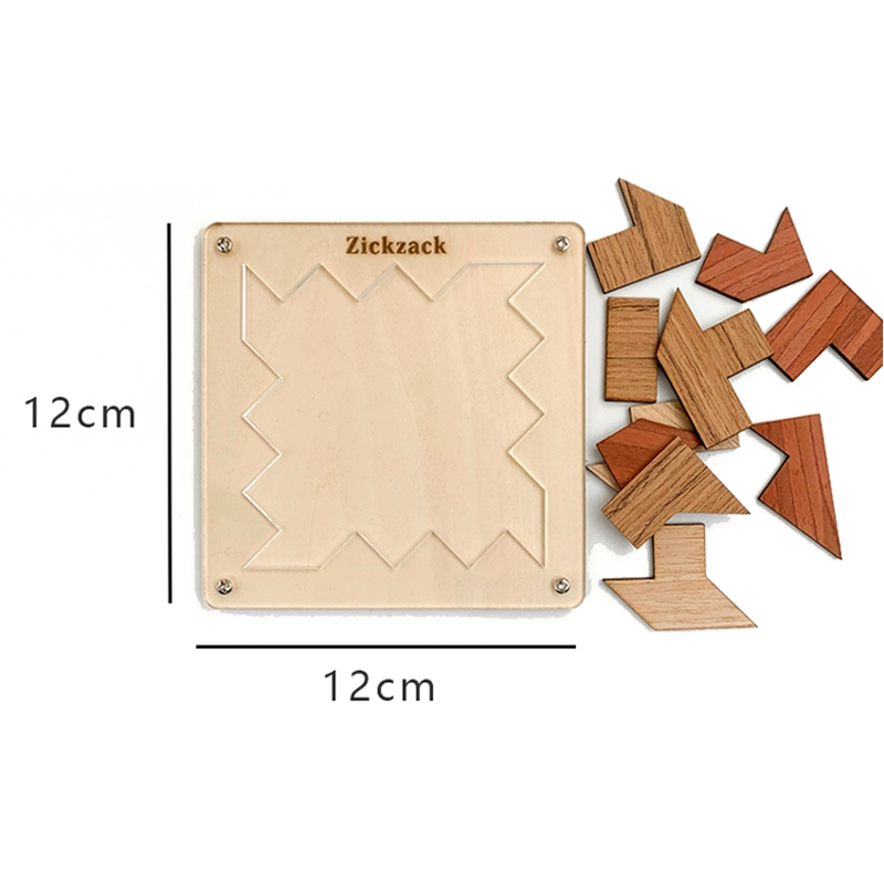 Zickzack Puzzle Logic IQ Wooden Brain Teasers Mind Puzzles Game