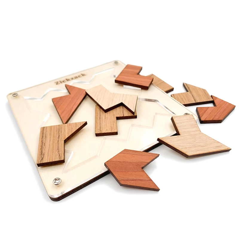 Zickzack Puzzle Logic IQ Wooden Brain Teasers Mind Puzzles Game