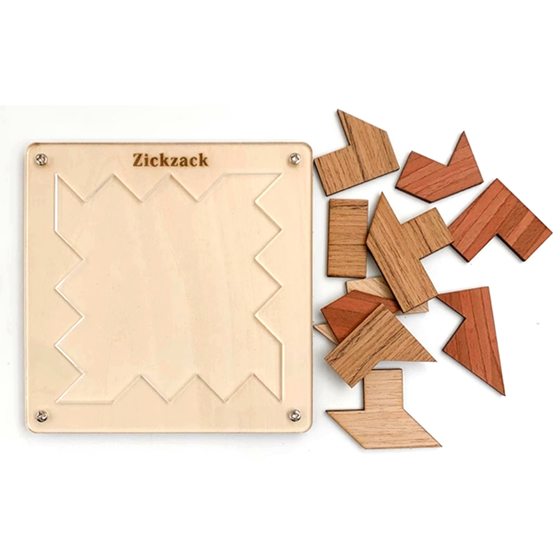 Zickzack Puzzle Logic IQ Wooden Brain Teasers Mind Puzzles Game