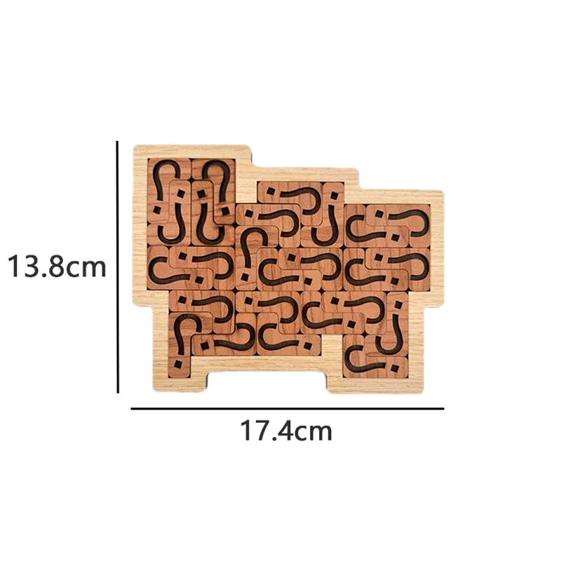 Question Marks Puzzle IQ Mind Brain Teasers Logic Wooden Puzzles