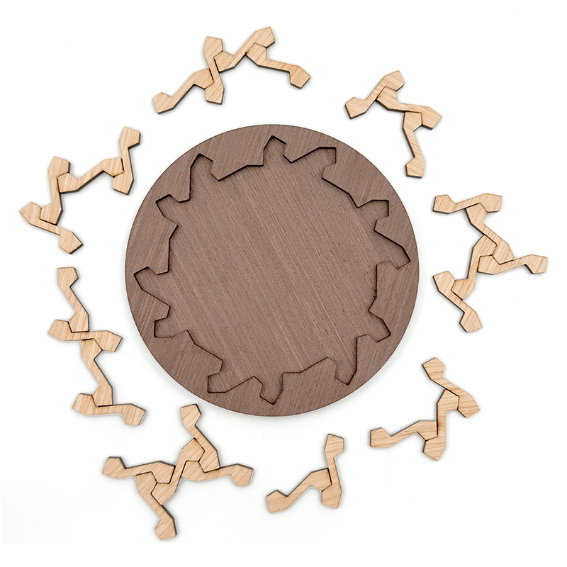 6 Sterne Puzzle Mind Brain Teasers Logic Wooden Puzzles