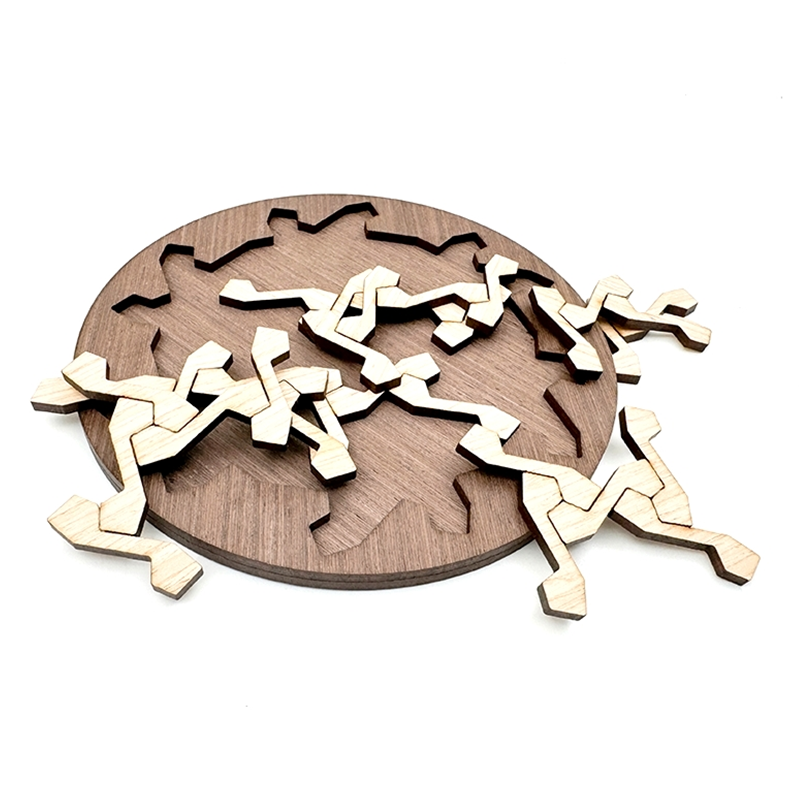 6 Sterne Puzzle Mind Brain Teasers Logic Wooden Puzzles