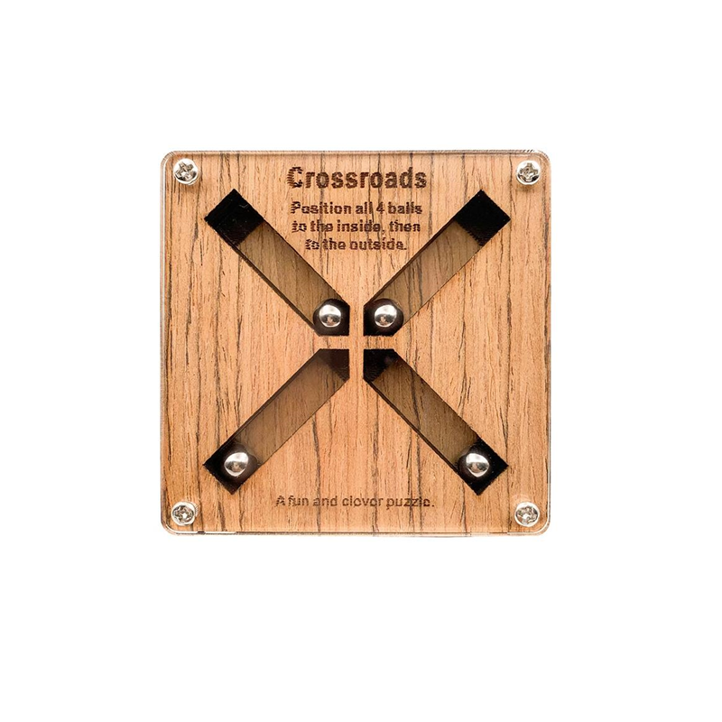 Crossroads Puzzle Classic IQ Wooden Brain Teasers Mind Puzzles Game