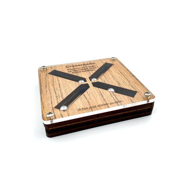 Crossroads Puzzle Classic IQ Wooden Brain Teasers Mind Puzzles Game