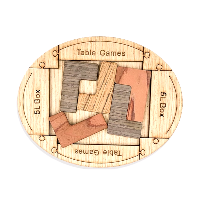 5L-Box Puzzle Challenging IQ Wooden Brain Teasers Puzzle Game