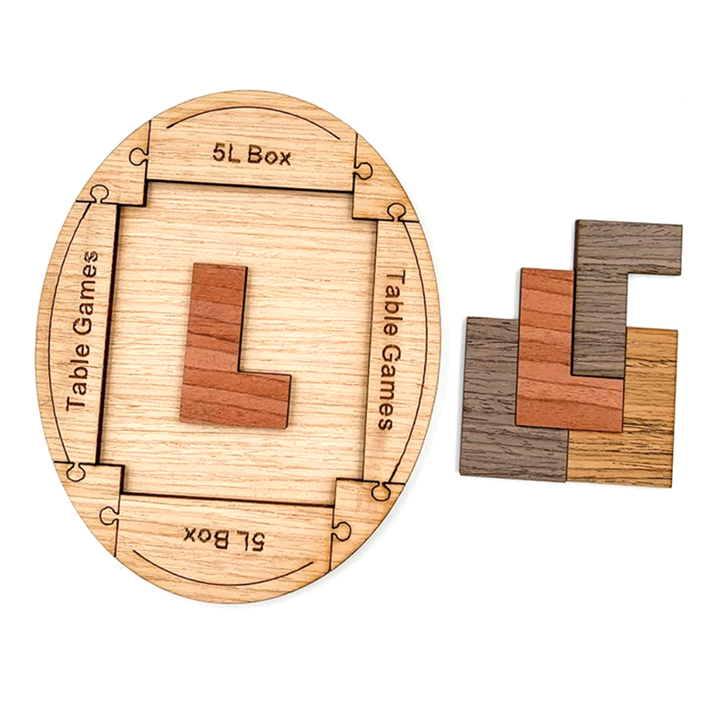 5L-Box Puzzle Challenging IQ Wooden Brain Teasers Puzzle Game