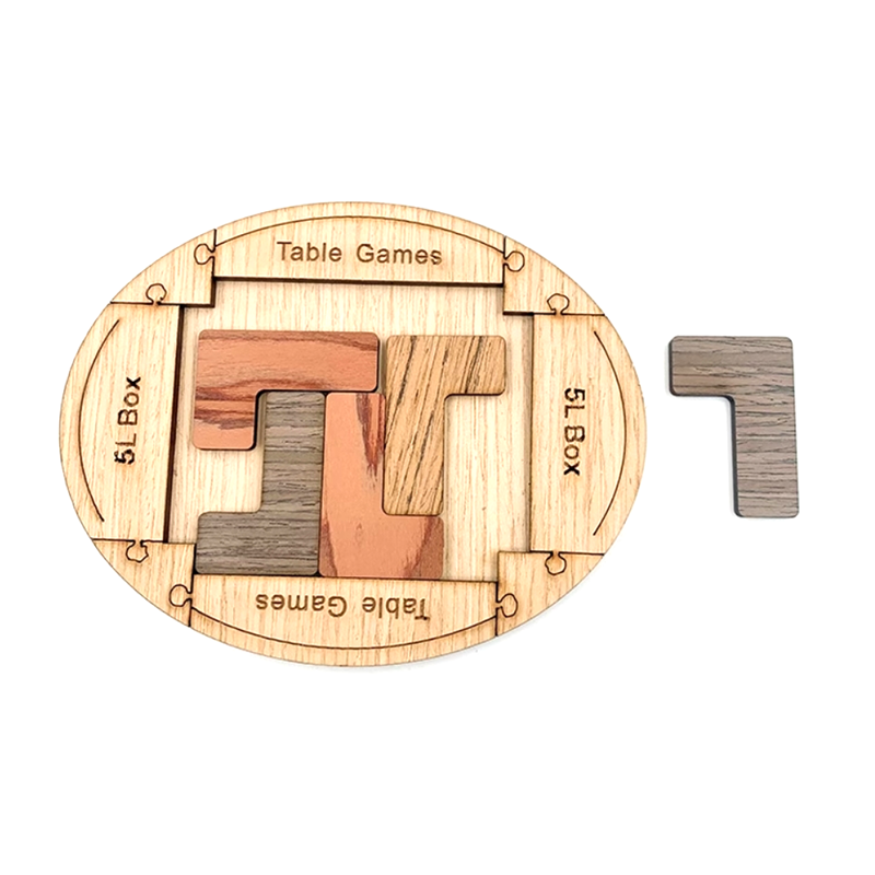 5L-Box Puzzle Challenging IQ Wooden Brain Teasers Puzzle Game