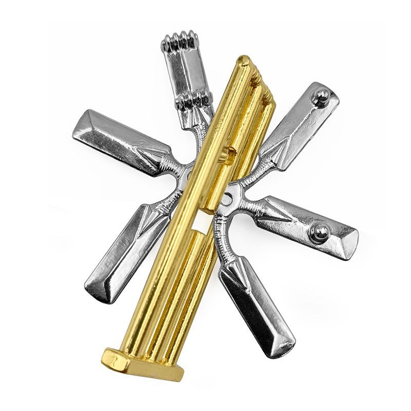 Classic Cast Cricket Puzzle – Level 2 Brain Teaser Metal IQ Logic Maze Game for Adults & Kids