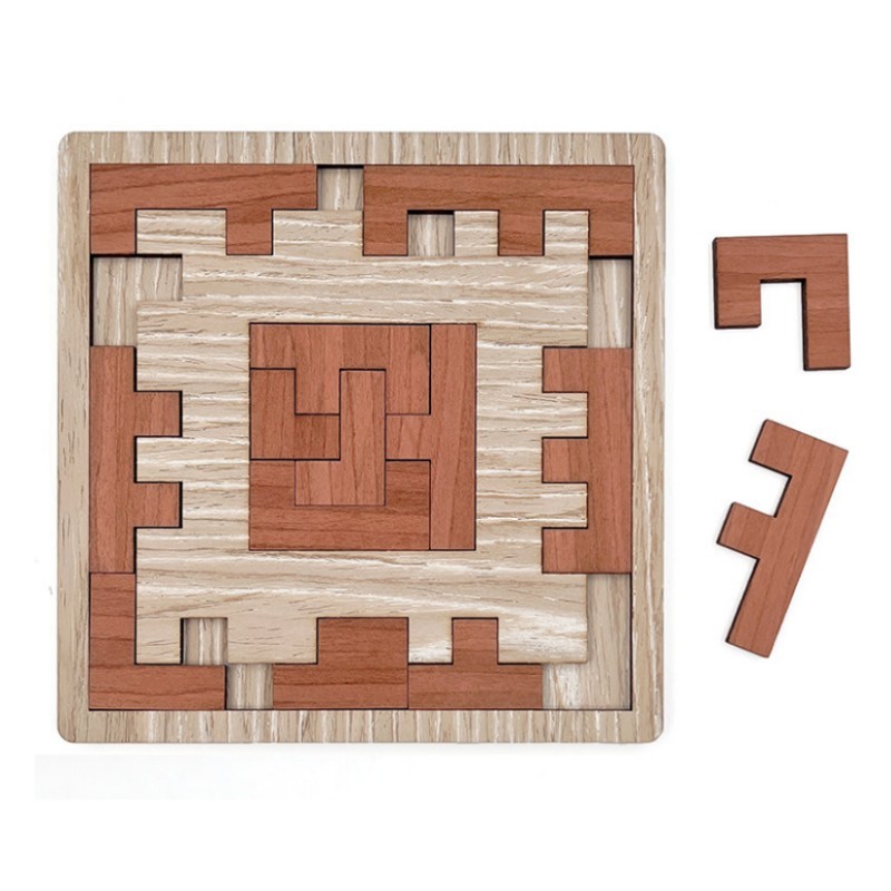 Broken Frame & Window Logic Brain Teaser Puzzle – Wooden Packing Challenge