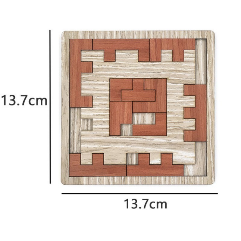 Broken Frame & Window Logic Brain Teaser Puzzle – Wooden Packing Challenge
