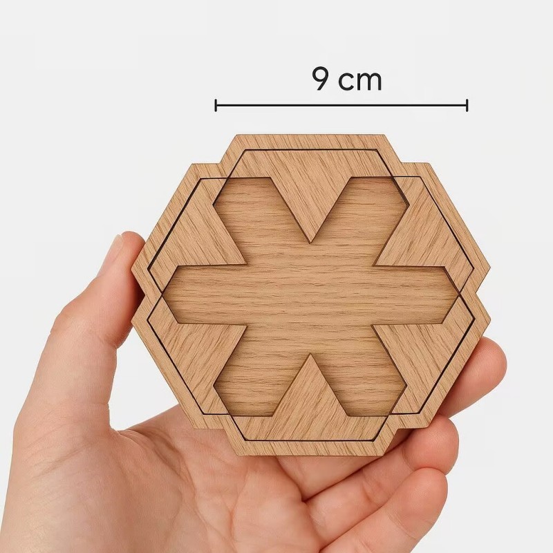 Wooden Packing Puzzle Logic Mind Brain Teaser Game