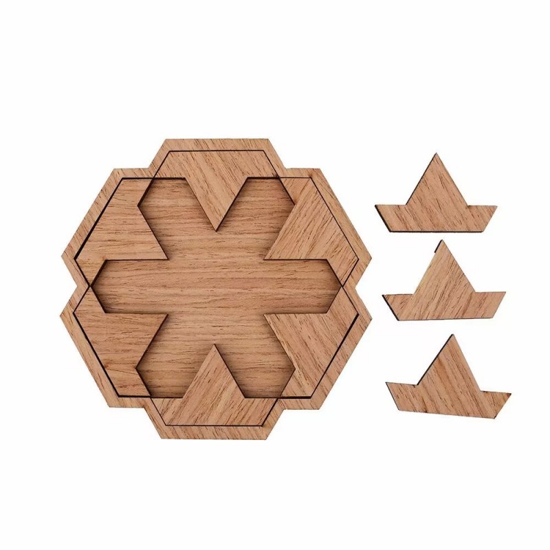 Wooden Packing Puzzle Logic Mind Brain Teaser Game