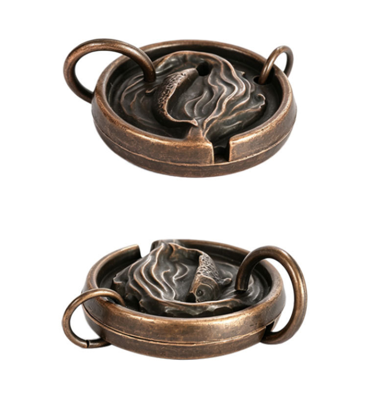 Metal Medal Puzzle – The Legend of the Ring & Salmon Brain Teaser