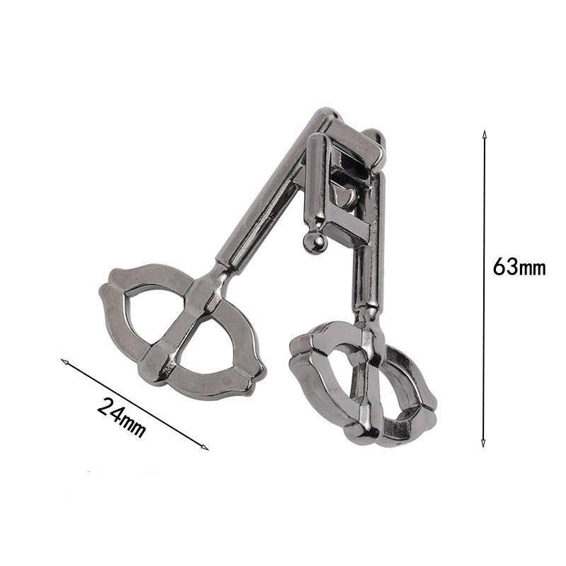 Key II Metal Puzzle Classic IQ Metal Lock Brain Teasers Puzzle