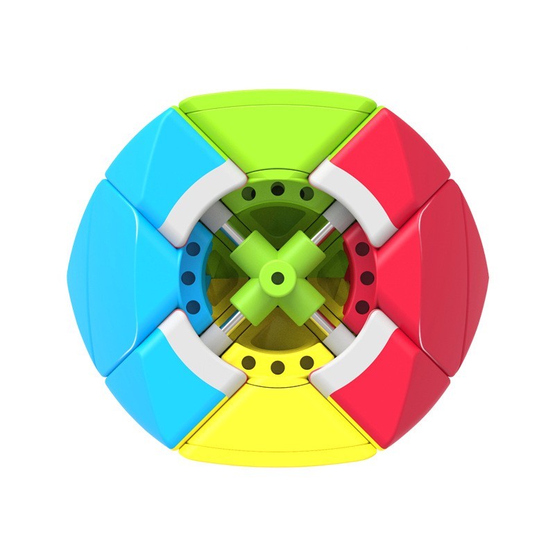 QiYi Mastermorphix 3x3 Stickerless Speed Cube - Zongzi Shape-Shifting Puzzle for Adults & Kids