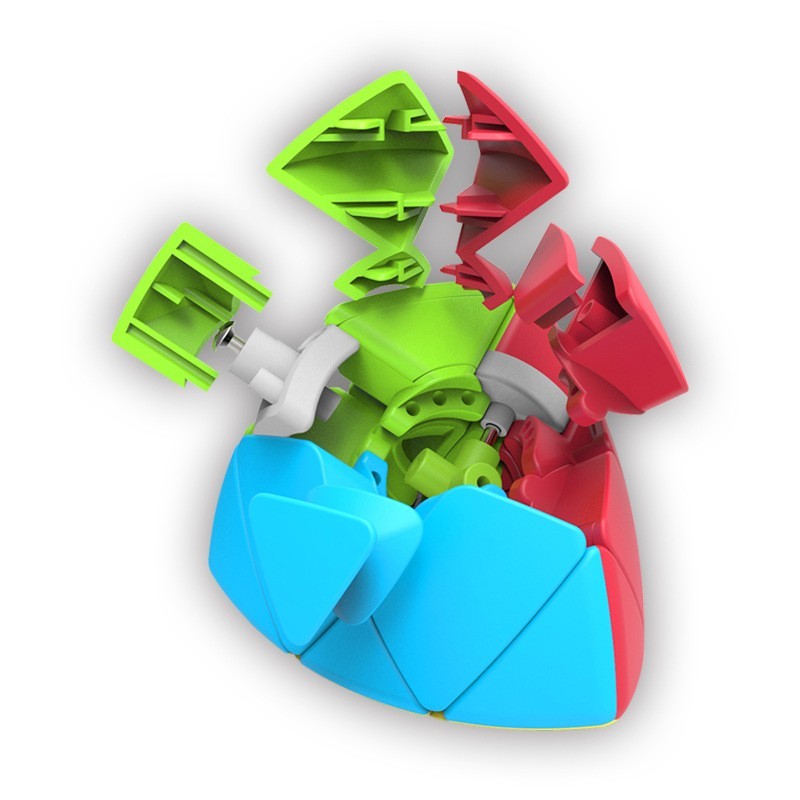 QiYi Mastermorphix 3x3 Stickerless Speed Cube - Zongzi Shape-Shifting Puzzle for Adults & Kids