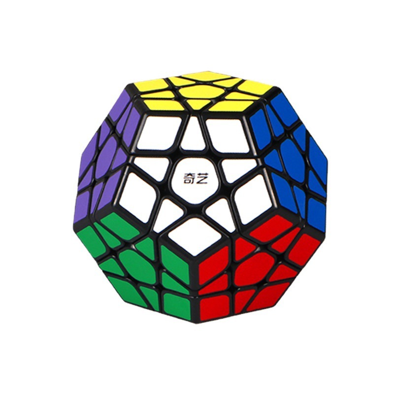 QiYi QiHeng S Megaminx Speed Cube – Stickerless 3x3 Pentagonal Dodecahedron Puzzle with Sculpted Design & Adjustable Tension