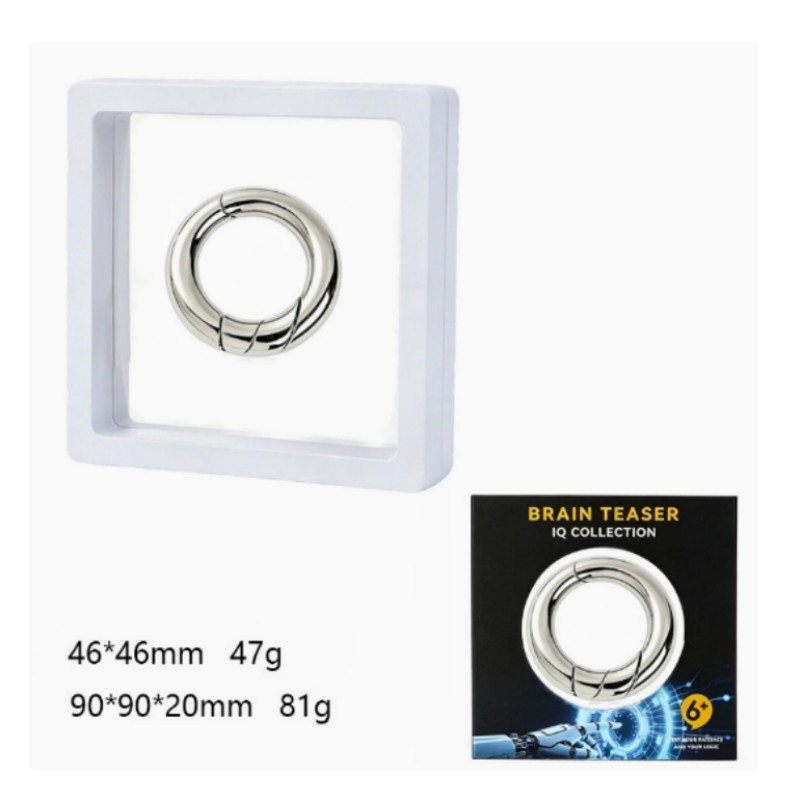 IQ Metal Loop Puzzle – Brain Teaser for Beginners & Collectors