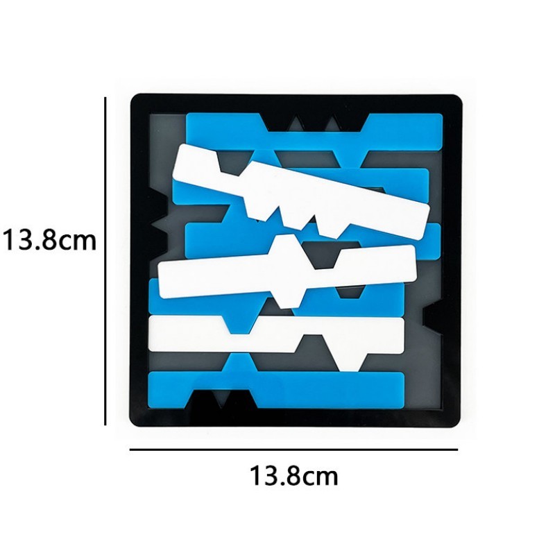 LAYER 8 Puzzle by Yuu Asaka – Minimalist 8-Piece Acrylic Packing Brain Teaser