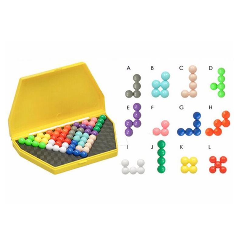 Smart Pyramid Puzzle – 12-Piece IQ Educational Logic Brain Teaser for Kids & Adults