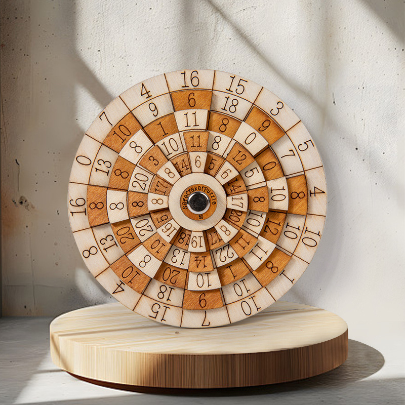 Safecracker 50 – Wooden Math Brain Teaser for Adults & Engineers