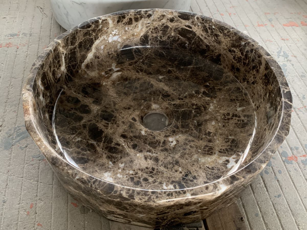 Dark Emperador Sink