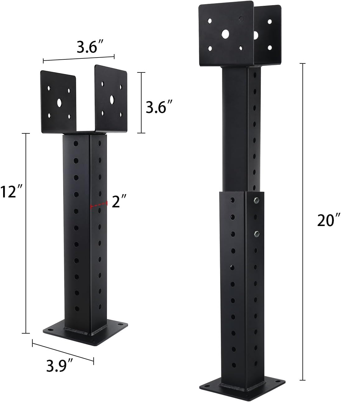 4 Pcs Heavy Duty Roof Riser Bracket, Adjustable Height and Angle ...