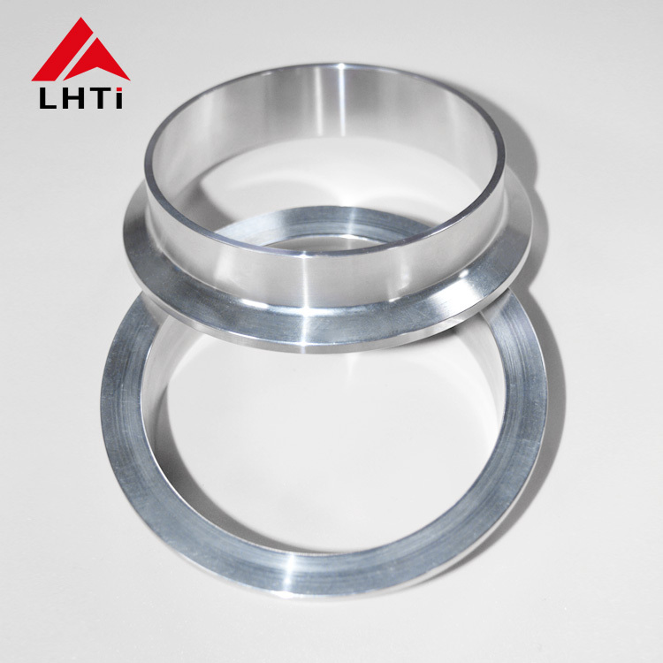 Titanium Customizable 2~5inch Standard Type Spring Clamp Titanium V-Band Flange with Quick Release Clamp V-type Flange Kit for Cars Downpipe