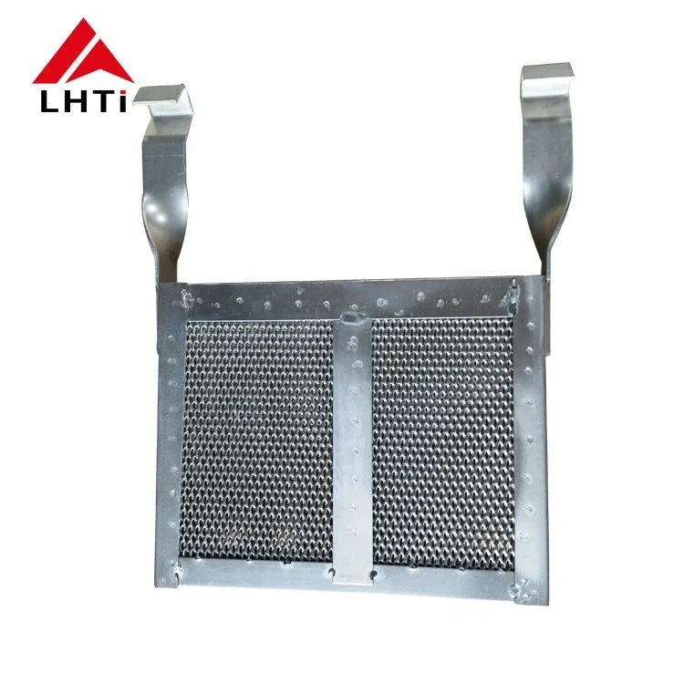 Titanium plating anode basket with PP anode cathode bags for electroplating