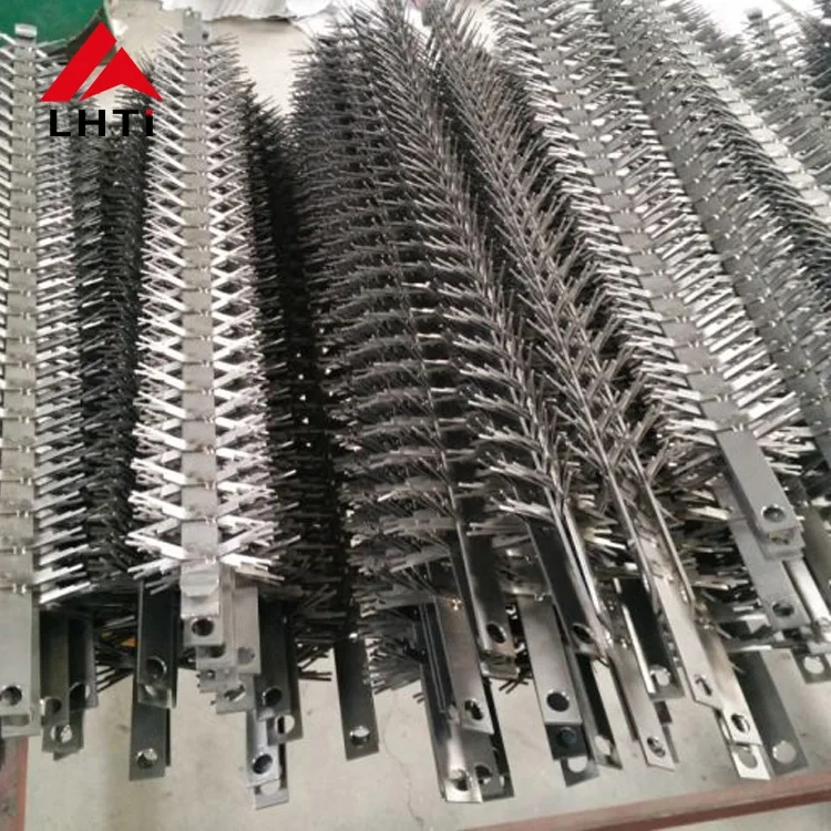 Customized Anodizing Gr1/Gr2 Titanium Jigs for Industry Coating Colors