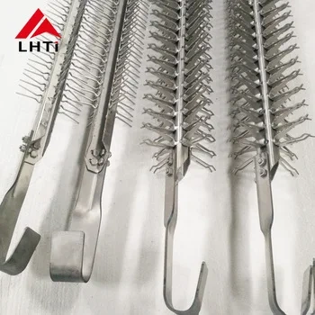 Gr2 Titanium Anodizing Jigs hook for Electroplating Painting Anodizing