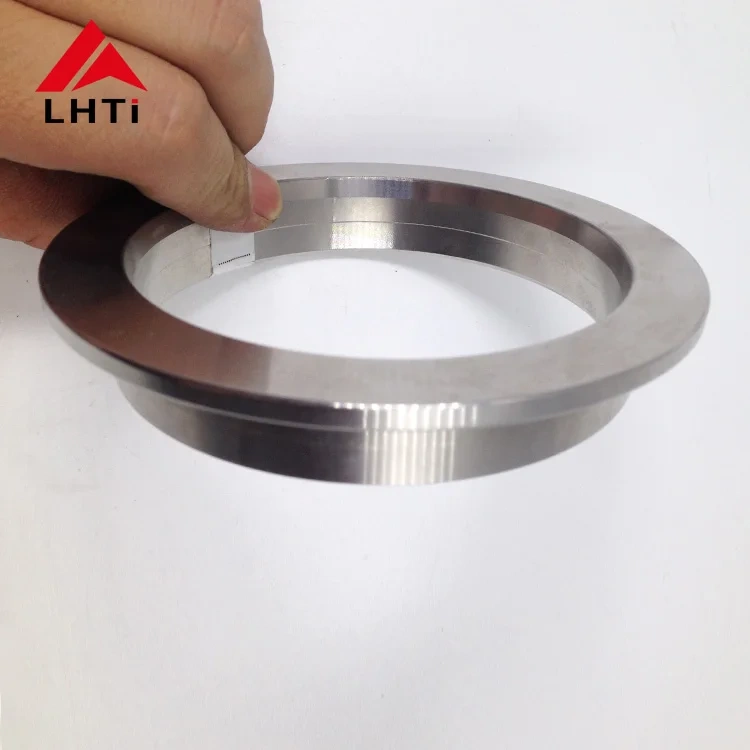 Titanium Gr1 Gr2 2inch  3inch 4inch  5inch V Band Clamp With Male And Female Flanges for Titanium Vehicle Exhaust Systems