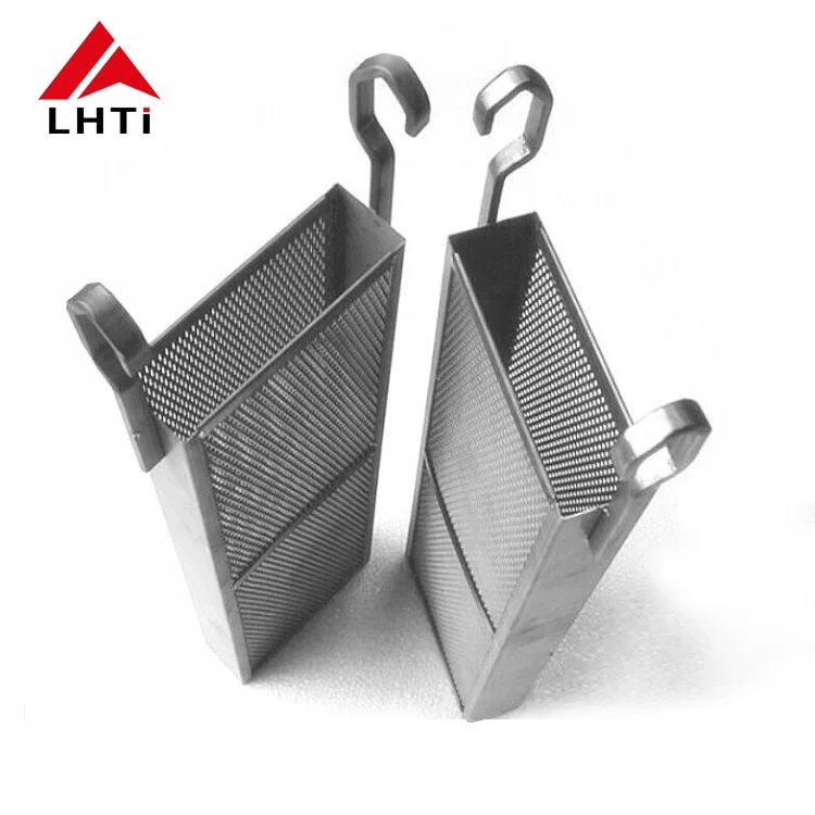 Gr2 titanium anode basket electroplating 5x10 6x12mm for chemical Industry