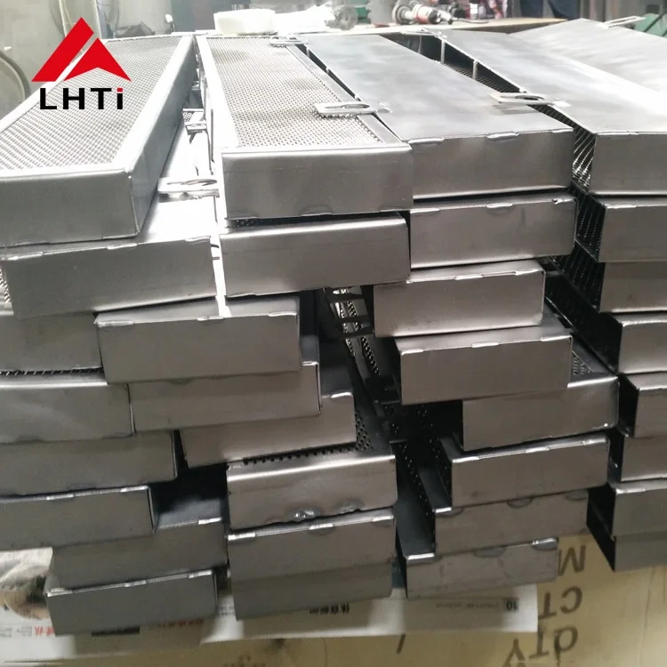 Gr2 titanium anode basket electroplating 5x10 6x12mm for chemical Industry
